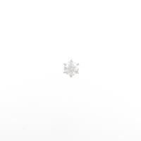 プラチナダイヤモンドピアス 片耳 0．313ct・D・VVS1・VG