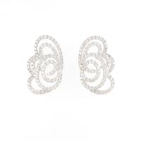 K18WG ダイヤモンドピアス