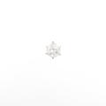 プラチナダイヤモンドピアス 0．664ct・F・SI2・GOOD 片耳