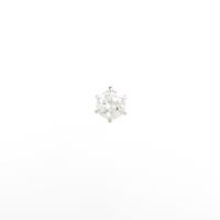 プラチナダイヤモンドピアス 0．664ct・F・SI2・GOOD 片耳