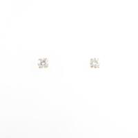 【リメイク】K18YG ソリティア ダイヤモンドピアス