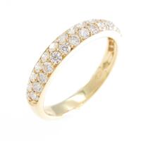 K18YG パヴェ ダイヤモンドリング