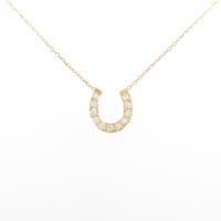 ヴァンドーム ホースシュー ダイヤモンドネックレス