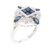 14KWG サファイヤリング