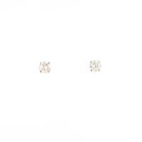 【リメイク】K18YG ソリティア ダイヤモンドピアス