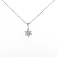 PT フラワー ダイヤモンドネックレス