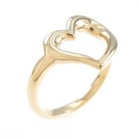 K18YG ハート リング