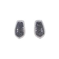 750WG／750BG／K18WG パヴェ ダイヤモンドピアス