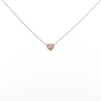 K18PG ソリティア ダイヤモンドネックレス