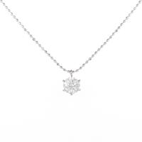 K18WG ダイヤモンドネックレス 0．510ct・E・VS2・GOOD