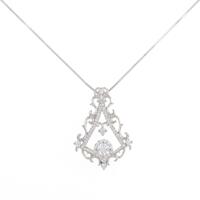 プラチナダイヤモンドネックレス 0．232ct・G・SI2・VG