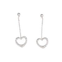 750WG／K18WG ハート ピアス