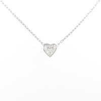 PT ハート ダイヤモンドネックレス