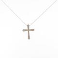 K10PG クロス ダイヤモンドネックレス