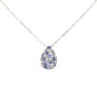 K18WG サファイヤネックレス