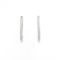 K18WG ダイヤモンドピアス