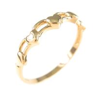 K18YG ハート リング