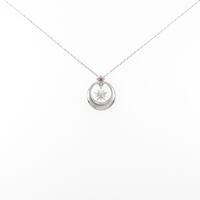 K10WG ムーン ルビーネックレス