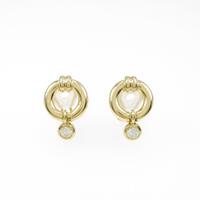 K18YG ダイヤモンドイヤリング