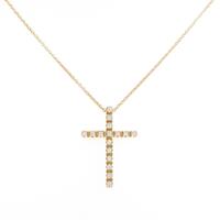 スタージュエリー クロス ダイヤモンドネックレス