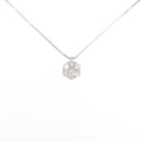 K18WG ダイヤモンドネックレス