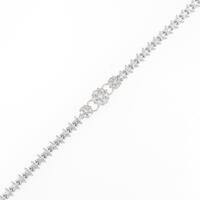 K18WG ダイヤモンドブレスレット