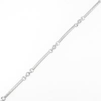 K18WG ダイヤモンドブレスレット