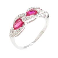 18KWG ルビーリング