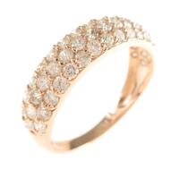 K18PG パヴェ ダイヤモンドリング