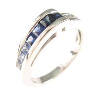 K18WG サファイヤリング