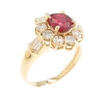 K18YG ルビーリング