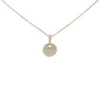 K18YG パヴェ ダイヤモンドネックレス