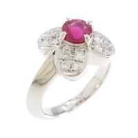 PT フラワー ルビーリング