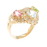 K18YG カラーストーンリング