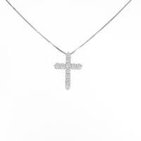 PT クロス ダイヤモンドネックレス