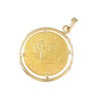 14KYG（枠） コイン ペンダント