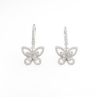 グラフ バタフライ シルエット ピアス