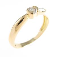 K18YG ソリティア ダイヤモンドリング