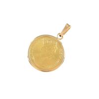 K18YG（枠）コイン ペンダント
