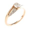K18PG／プラチナダイヤモンドリング 0．22ct・D・IF・3EXT