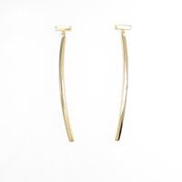 ティファニー Tワイヤー バー ピアス