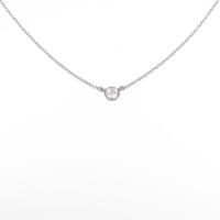 ティファニー ダイヤモンドネックレス 0．18ct・E・VS1・EXT