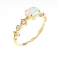 K18YG オパールリング