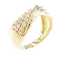 K18YG ダイヤモンドリング