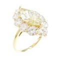 K18YGダイヤモンドリング 2．028ct・LY・SI2・マーキスカット