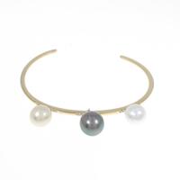 K18YG パールバングル