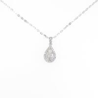 K18WG ダイヤモンドネックレス