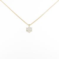 【リメイク】K18YGダイヤモンドネックレス 0．312ct・H・SI1・EXT H＆C