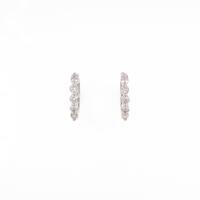 K18WG ダイヤモンドピアス