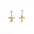 K18YG クロス ピアス